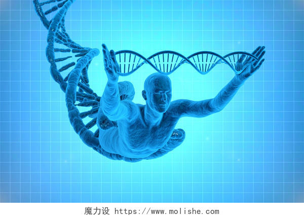 高清医院医生医疗科技基因研究海报背景图